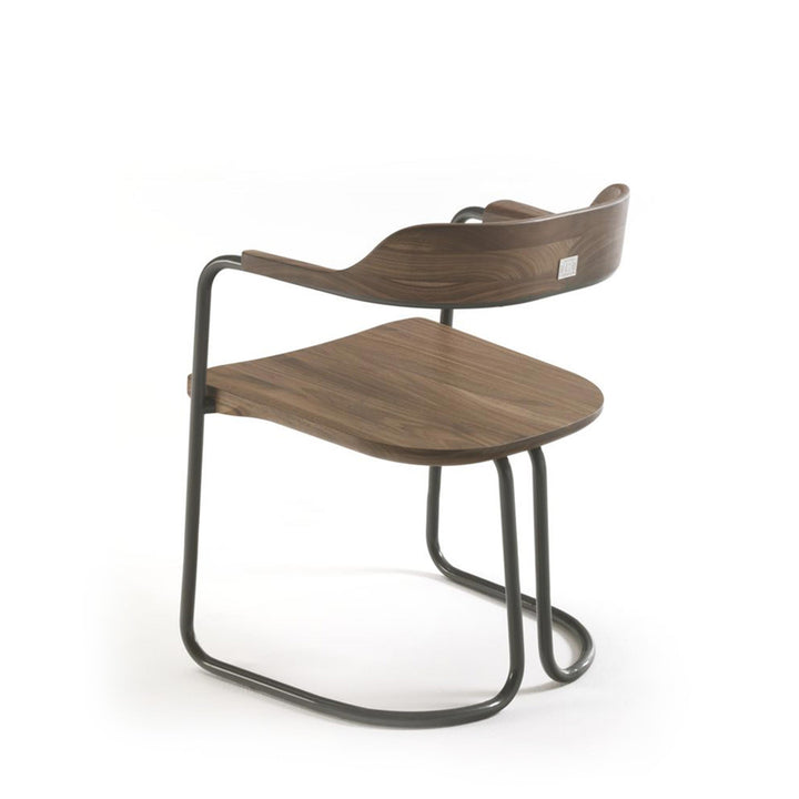 Wood Dining Chair TUBULAR by Jamie Durie for Riva 1920 3