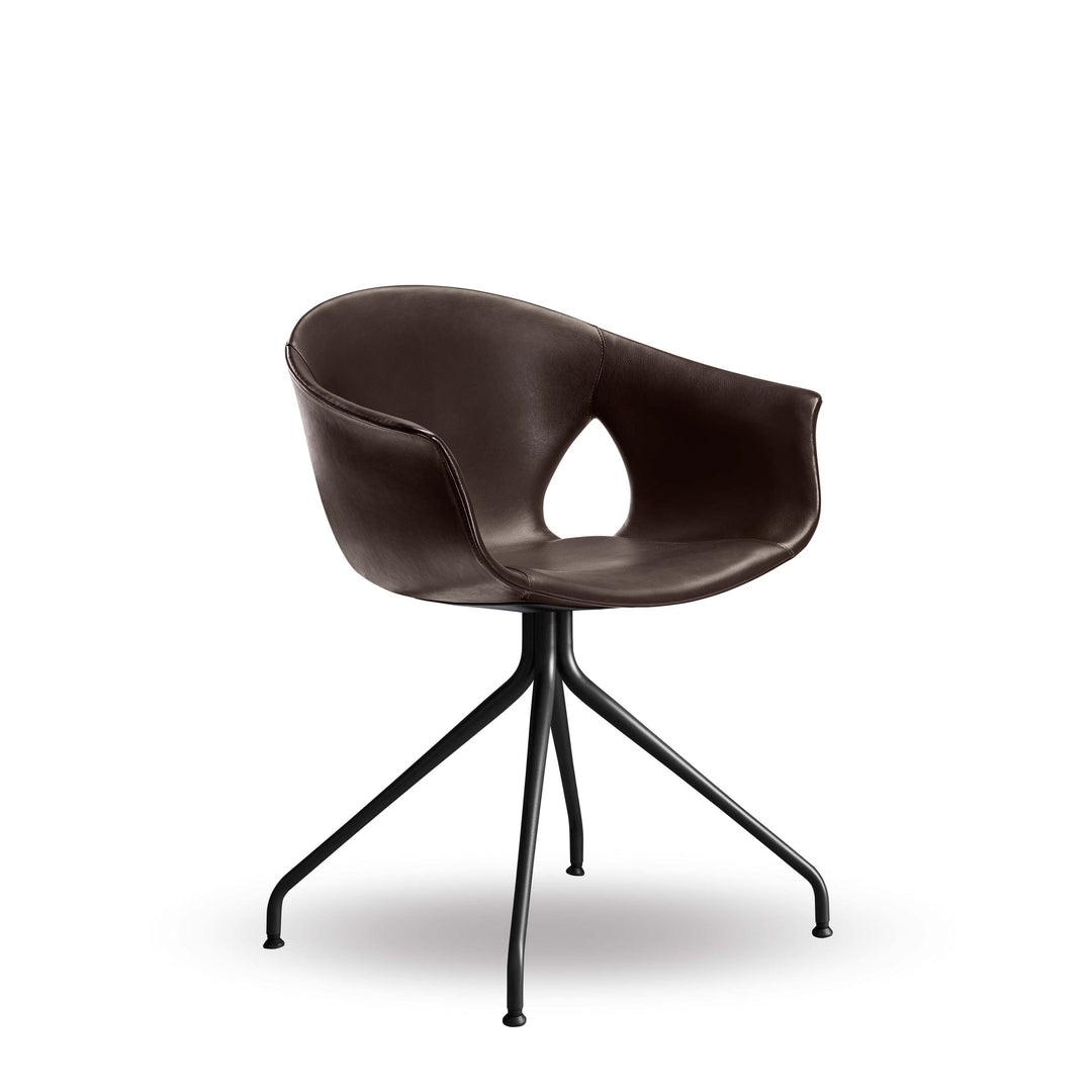 Chair with Four-Spoke Base GINGER ALE by Roberto Lazzeroni for Poltrona Frau 03
