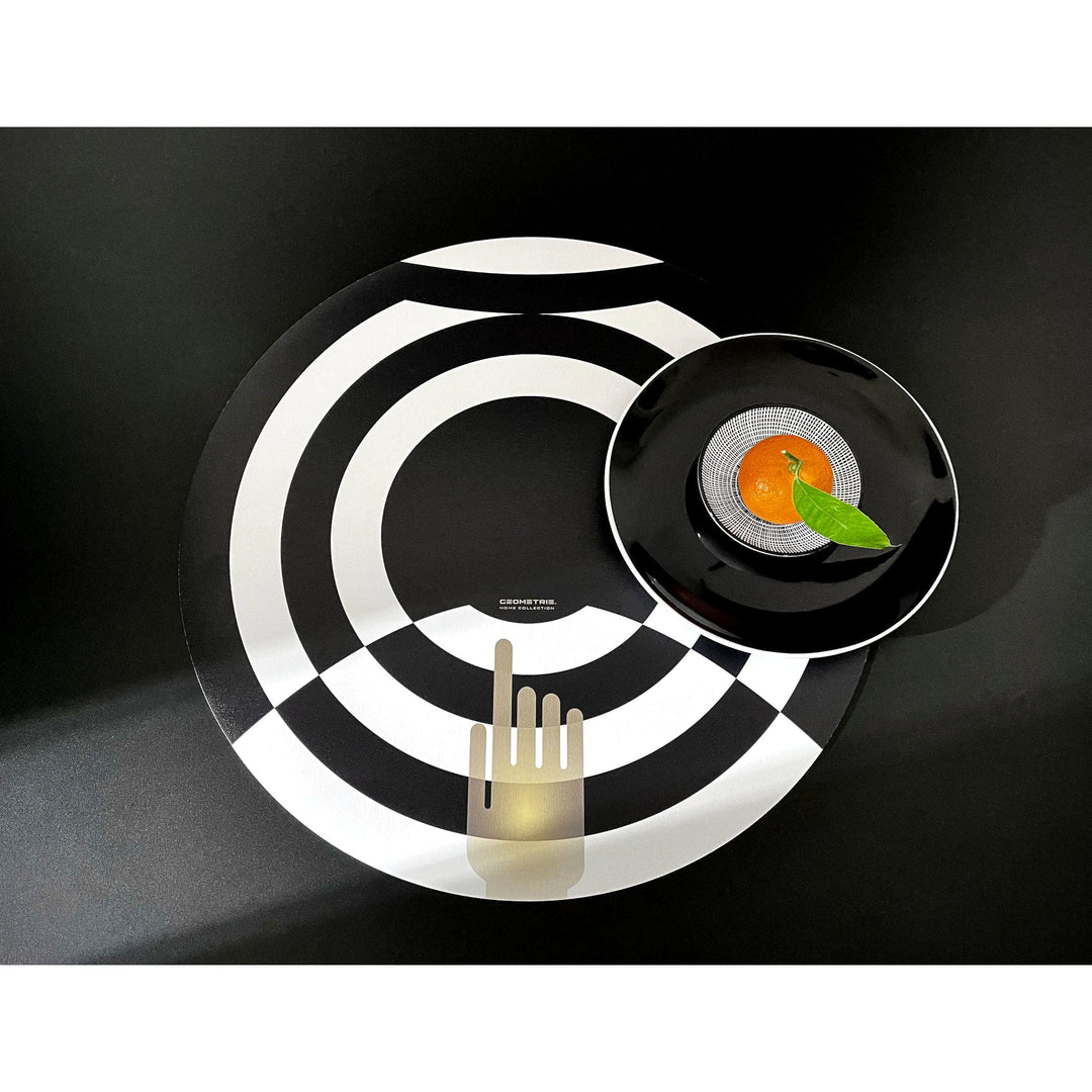 Vinyl Placemats CONCENTRICA Gold Hand 03