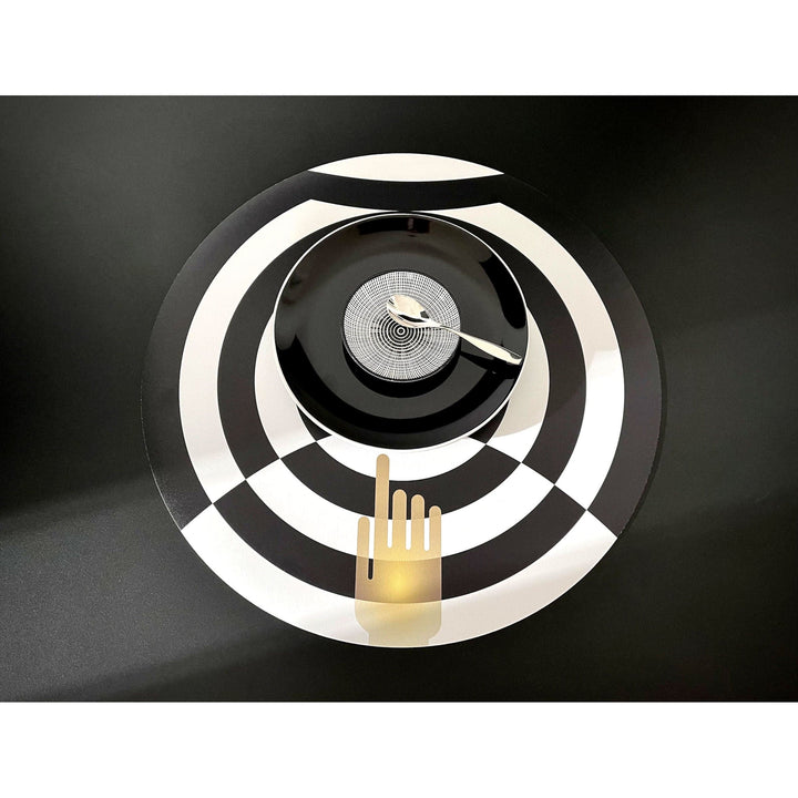 Vinyl Placemats CONCENTRICA Gold Hand 04