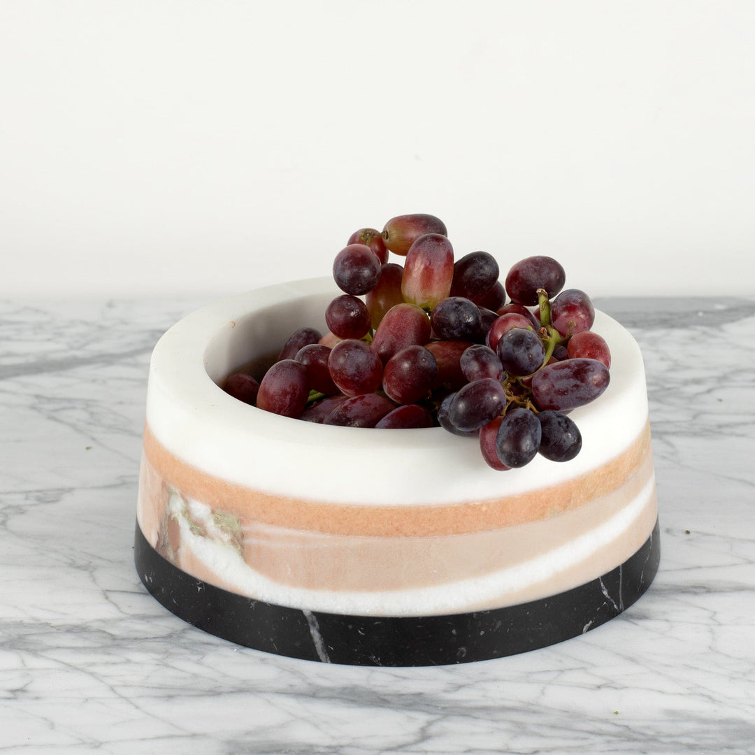 Square Marble Inlaid Table with Centrepiece CUM VIVERE 05