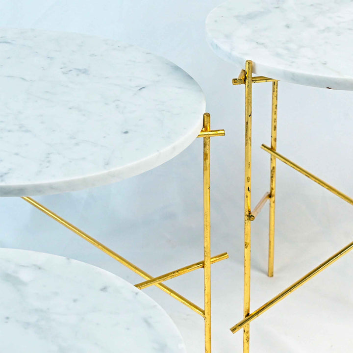 Stone Coffee Table STILTS Set of Three by Nicola Di Froscia for DFdesignLab 01