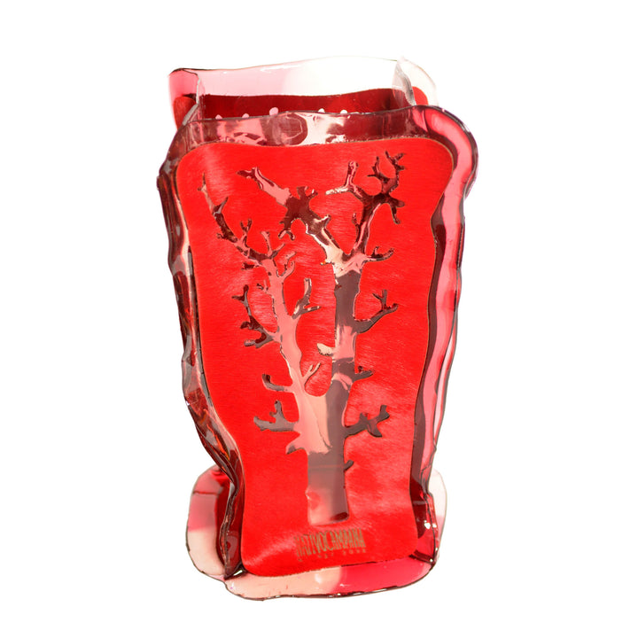 Leather and Resin Vase CERRADO L by Fernando & Humberto Campana for NativoCampana 03