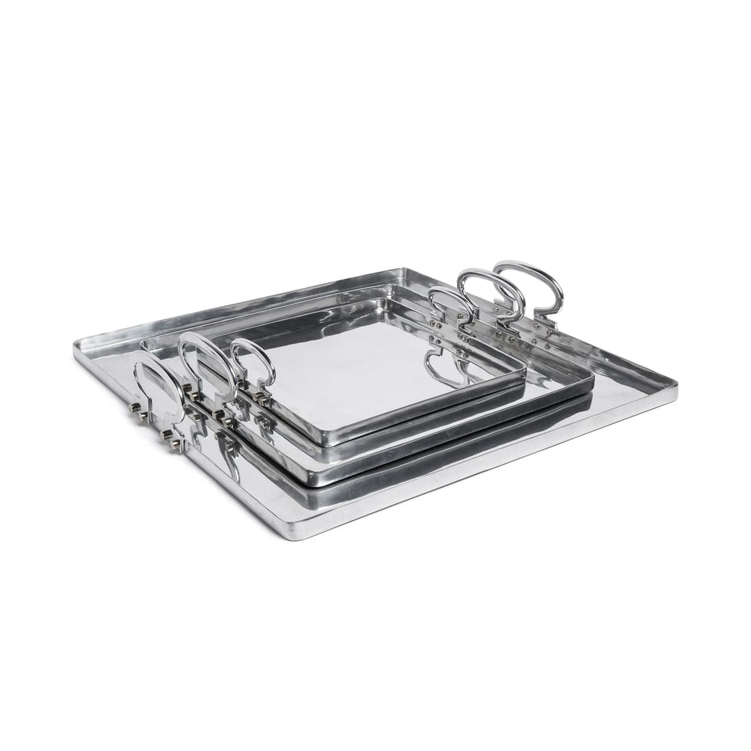 Polished Aluminum Tray COLONY by Aldo Cibic for Paola C 07