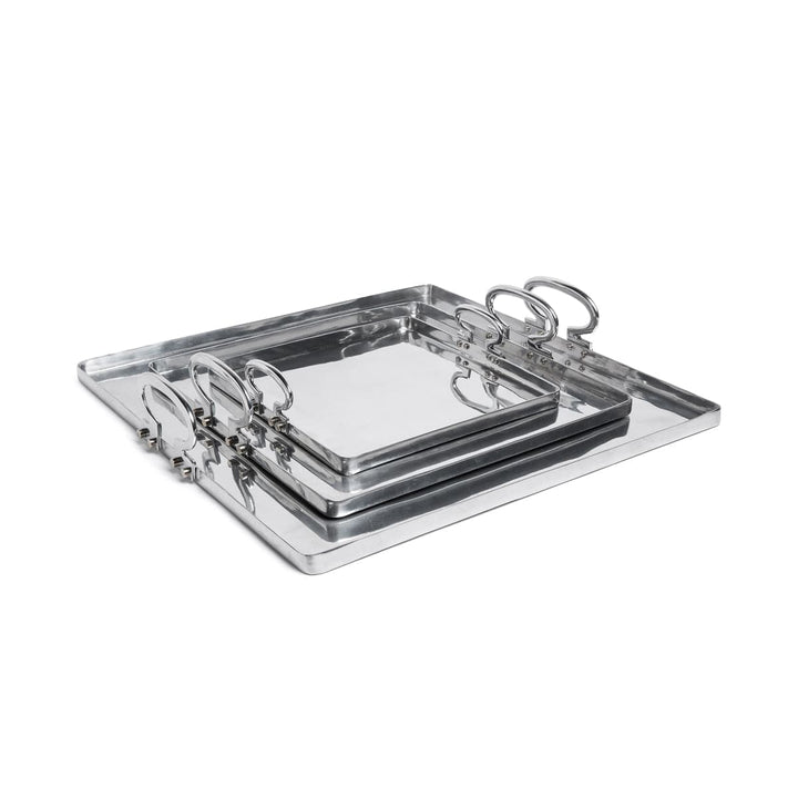 Polished Aluminum Tray COLONY by Aldo Cibic for Paola C 07
