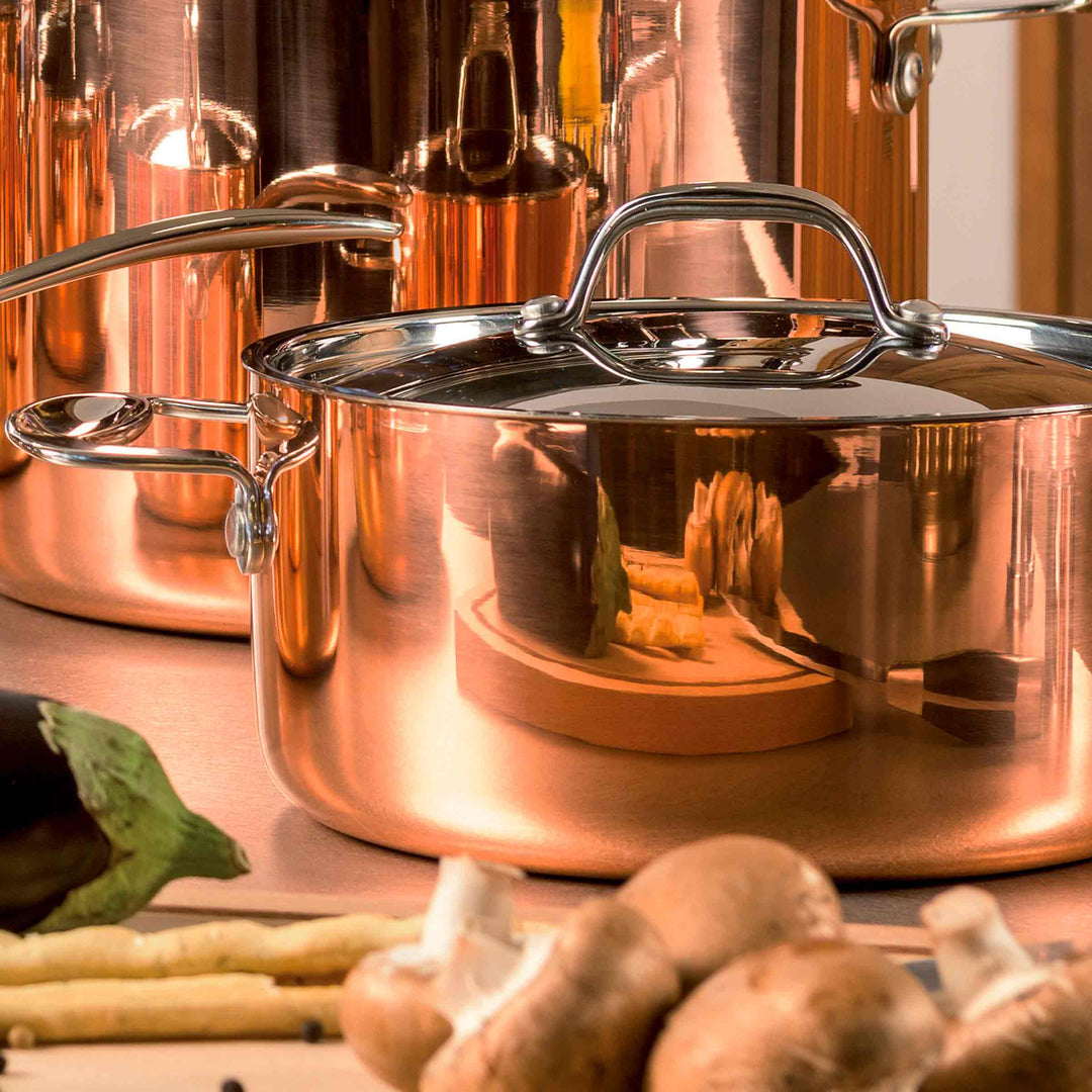 Stainless Steel and Copper Pan CASSEROLE TOSCANA by Mepra 02