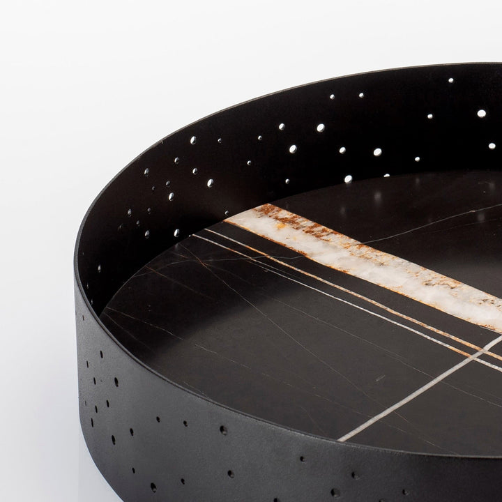 Marble and Steel Centrepiece ECLITTICA by Stella Orlandino 04