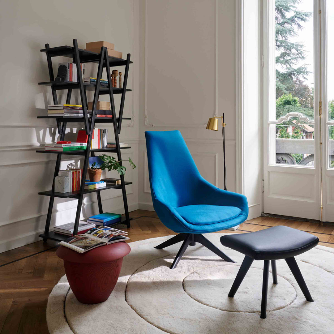 Folding Wood Bookshelf NUVOLA ROSSA, designed by Vico Magistretti for Cassina 04