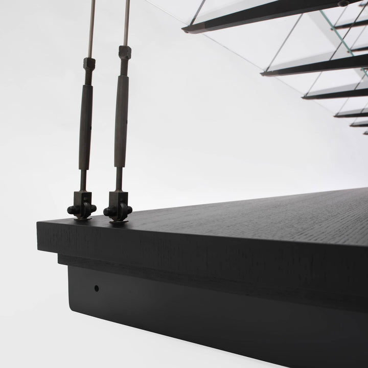 Glass and Wood Bookshelf VELIERO, designed by Franco Albini for Cassina - Limited Edition 04
