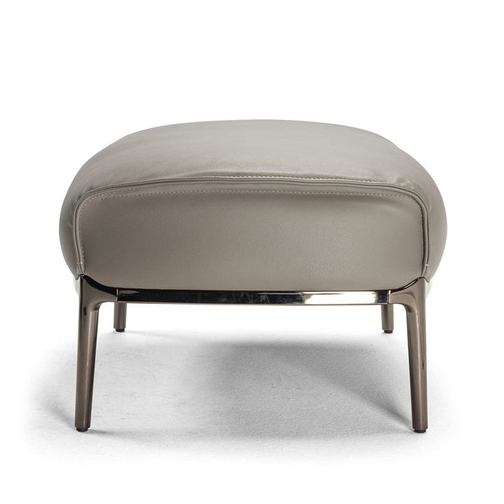 Leather Ottoman ARCHIBALD by Jean-Marie Massaud for Poltrona Frau 06