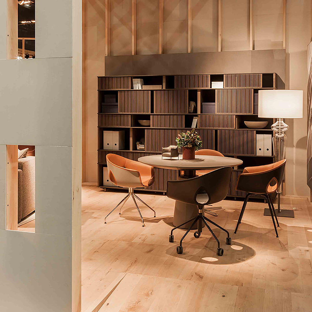 Chair with Four-Spoke Base GINGER ALE by Roberto Lazzeroni for Poltrona Frau 02