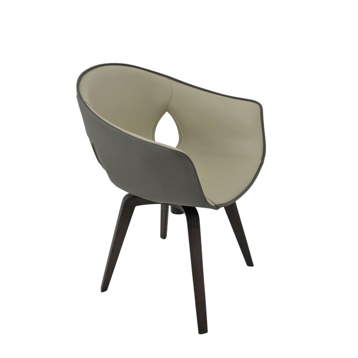 Leather Swivel Chair GINGER by Roberto Lazzeroni for Poltrona Frau 03