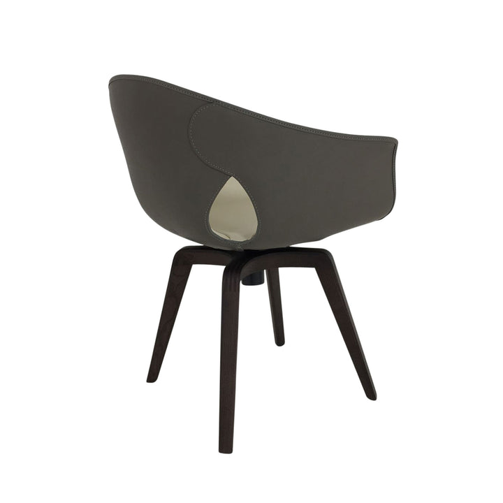 Leather Swivel Chair GINGER by Roberto Lazzeroni for Poltrona Frau 04