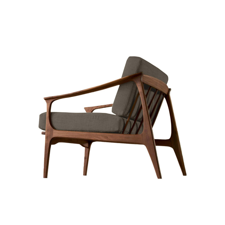 Walnut Wood Armchair QUIETE 05