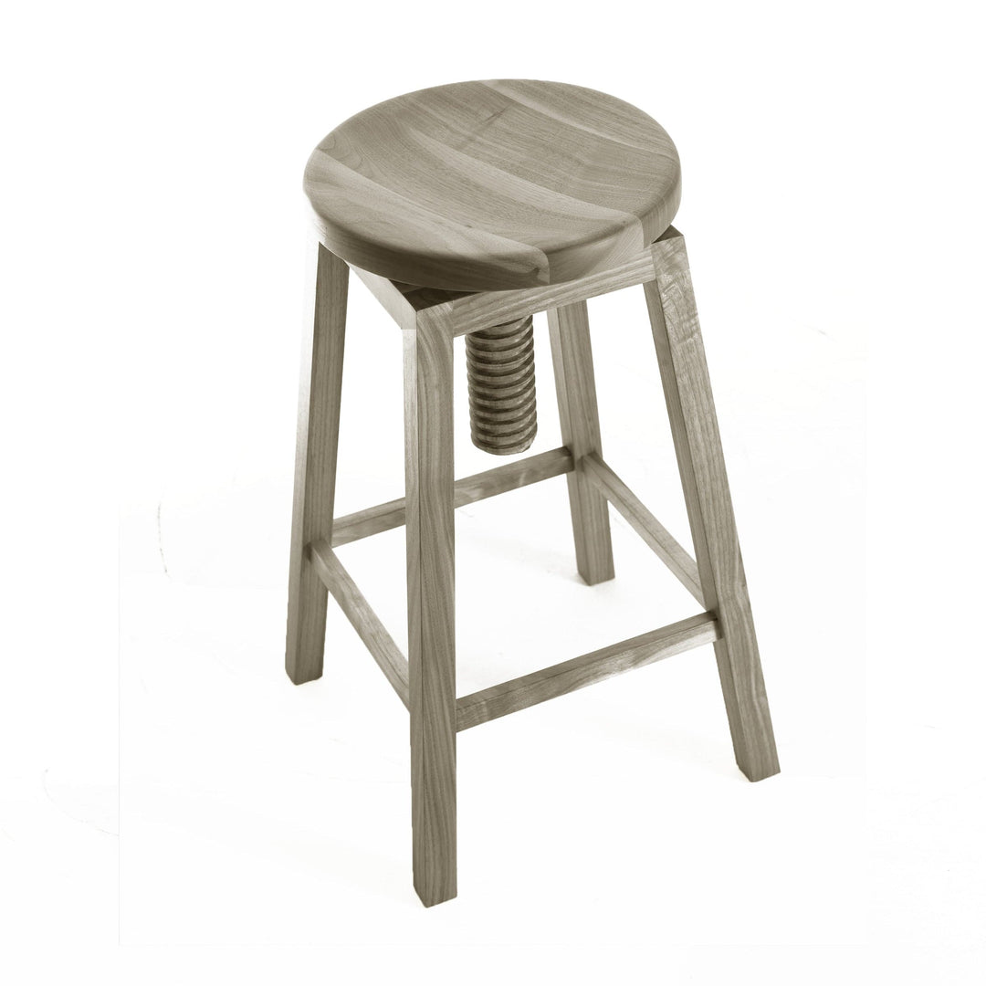 Walnut Wood Stool INVITO High 08