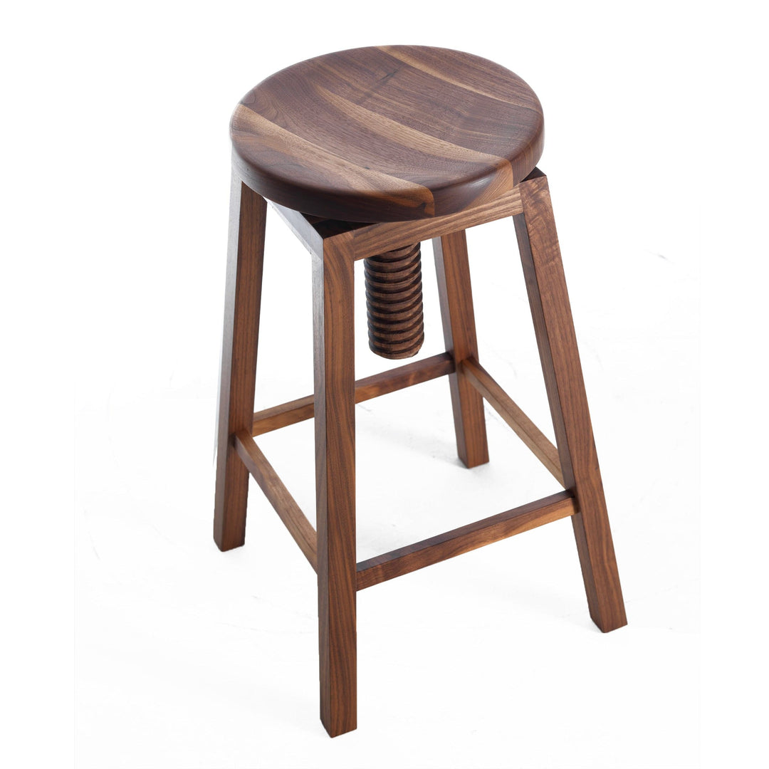 Walnut Wood Stool INVITO High 07