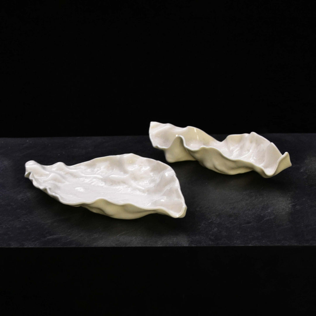 Murano Glass Centerpiece LEAF STROPICCIATO by D.i. Più Andretto Design 04