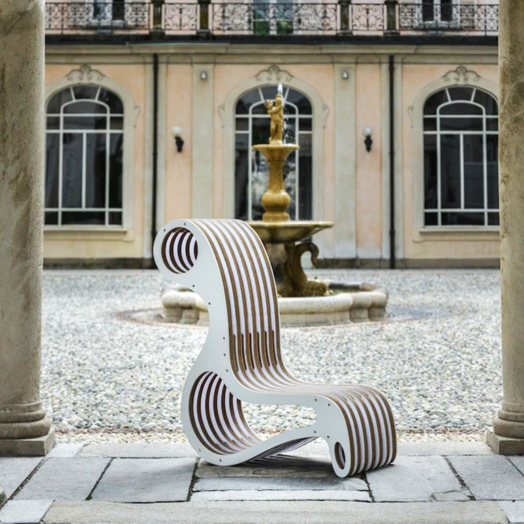 Cardboard and Wood Chaise Longue X2CHAIR 024