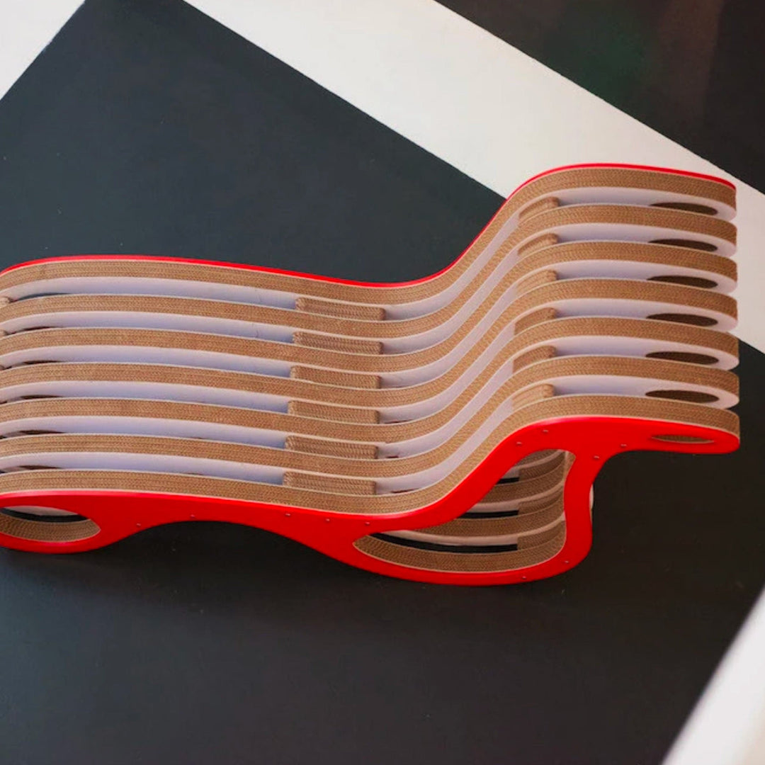 Cardboard and Wood Chaise Longue X2CHAIR 015