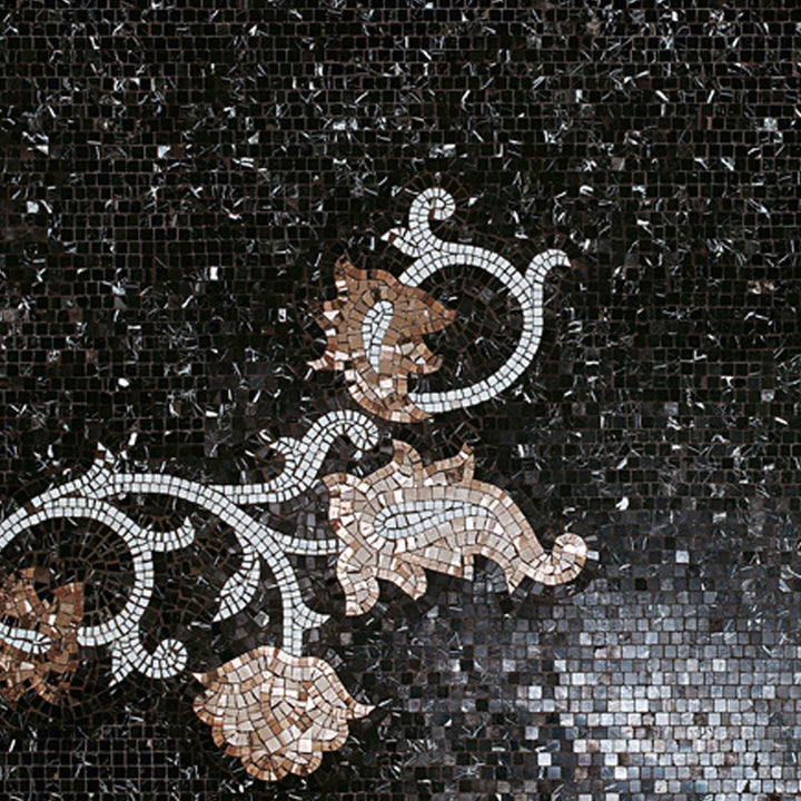 Mosaic Rug LAGAV Black by Sicis 03