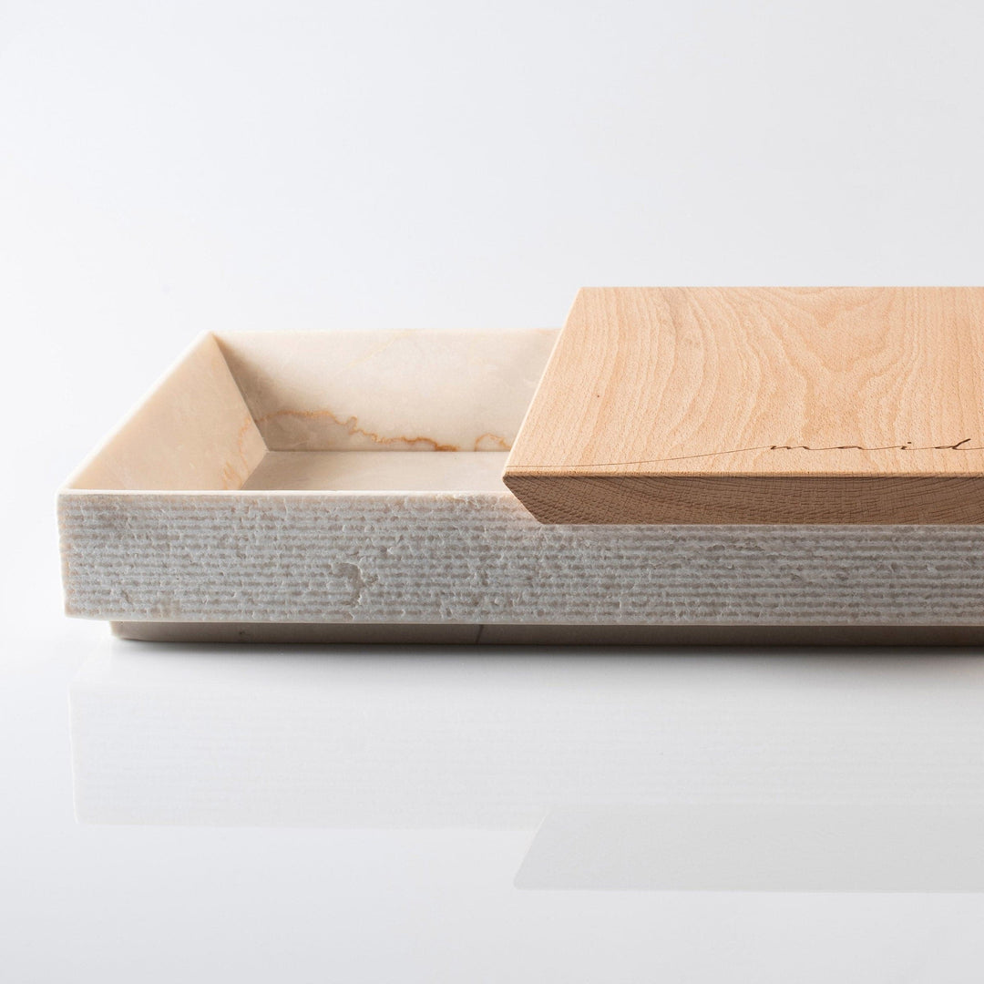 Marble and Wood Tray MAIDDA by Margherita Alioto and Mimma Occhino 04
