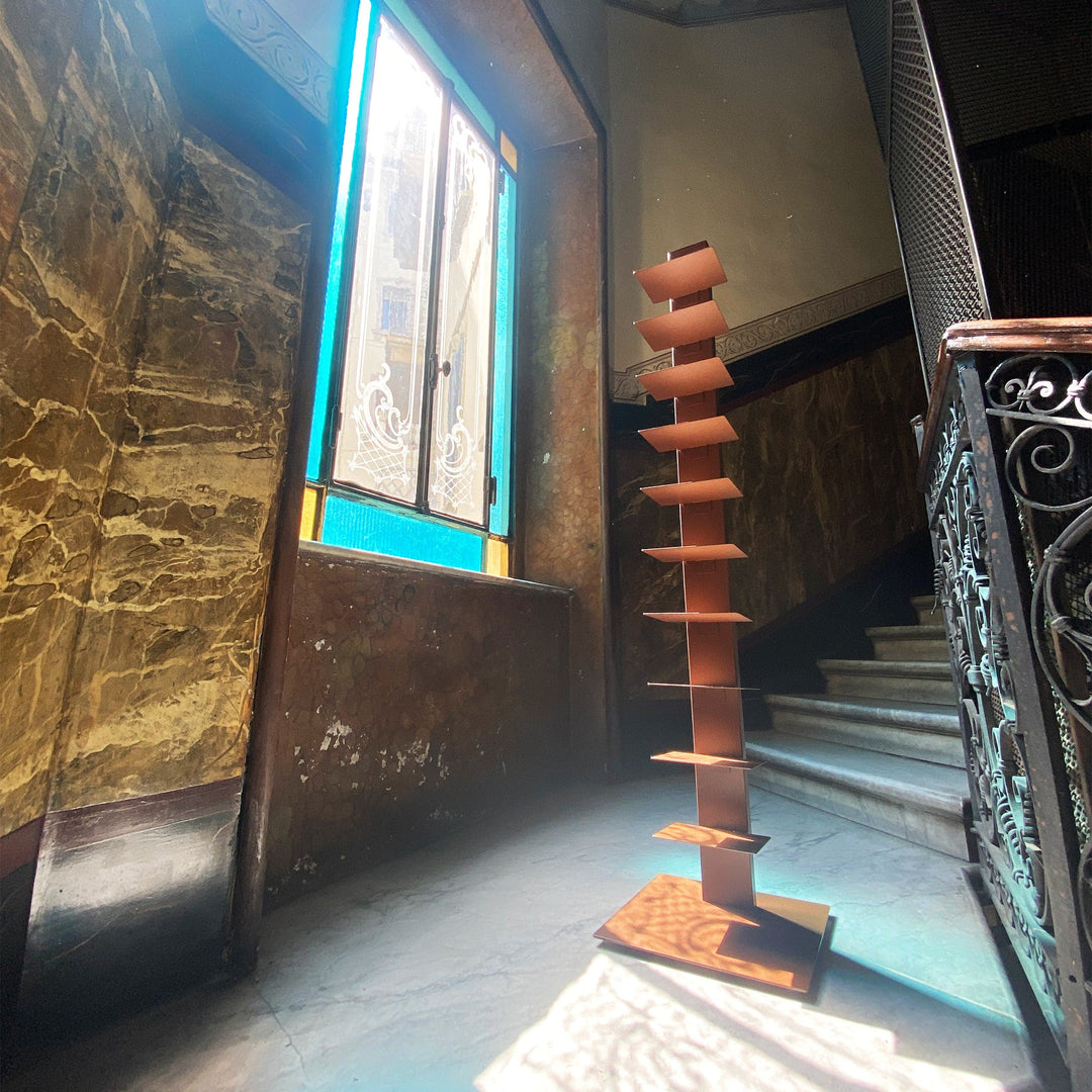 Bookcase SAPIENS CORTEN by Bruno Rainaldi for BBB Italia 07