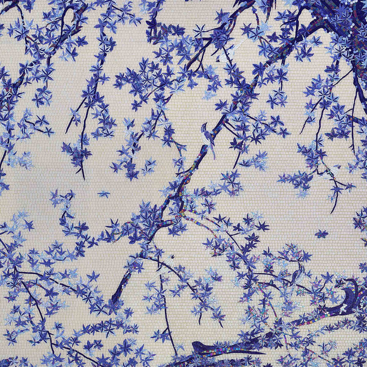 Mosaic MAPLE TREE & BIRDS by Sicis 03
