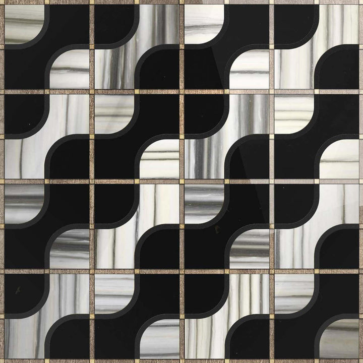 Marble Mosaic MEANDROS by Sicis 02