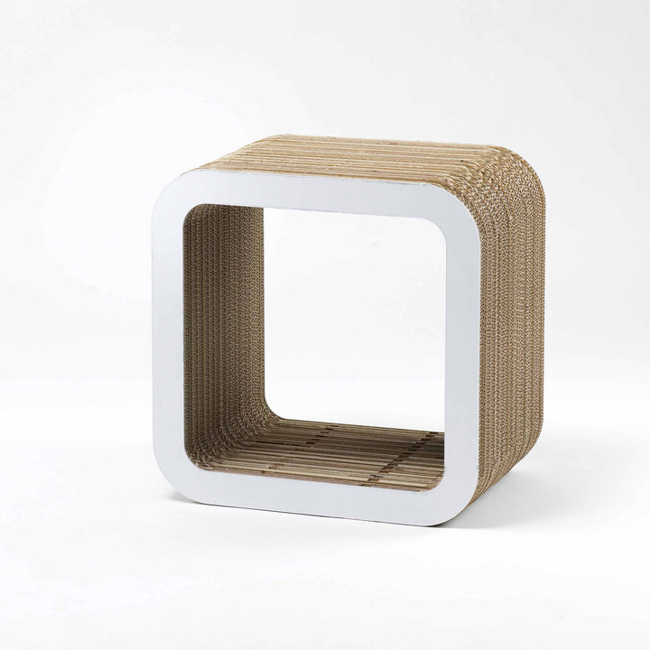 Modular Cardboard Shelf MORETTO Set of Two 45 Open Back by Lessmore 05