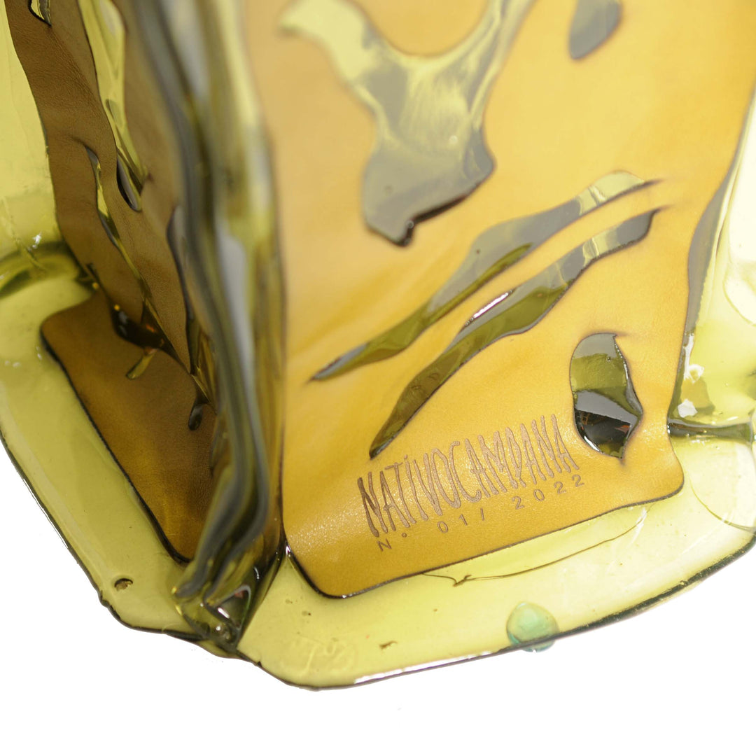 Leather and Resin Vase MULATO L by Fernando & Humberto Campana for NativoCampana 02