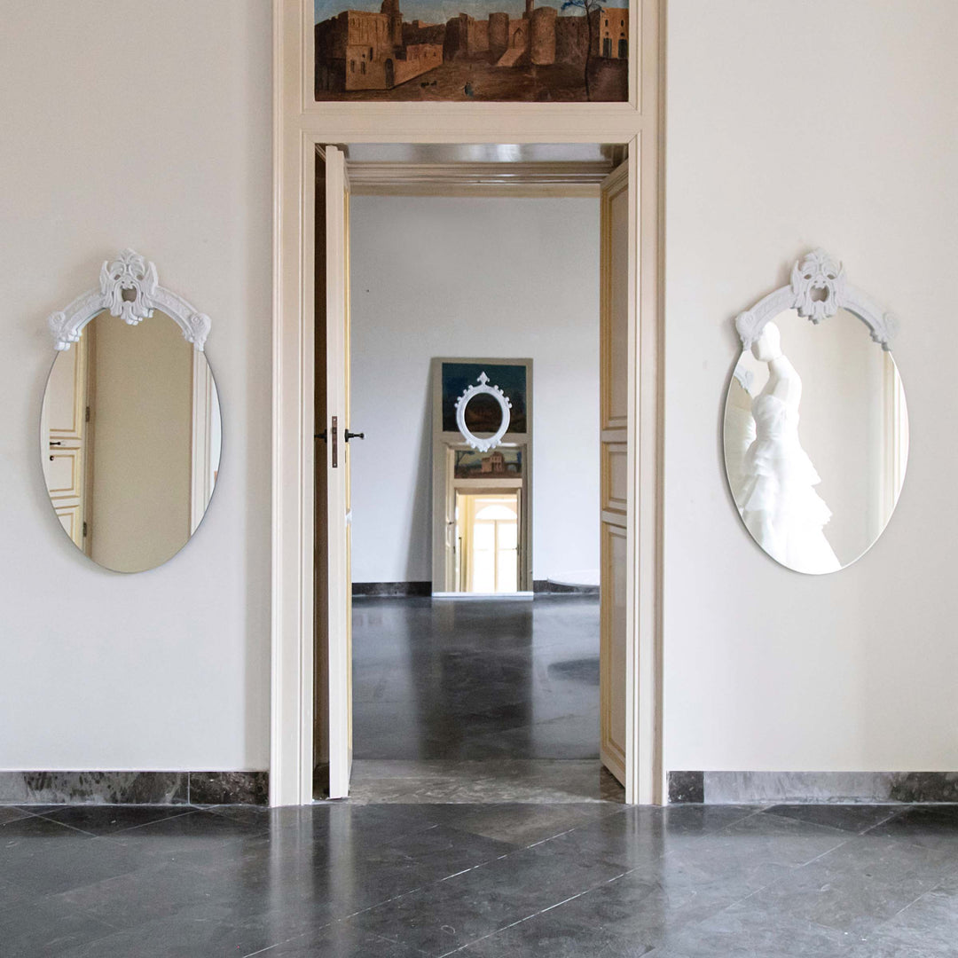 Marble Mirror NEOBAROQUE MASK by Roberto Semprini 04