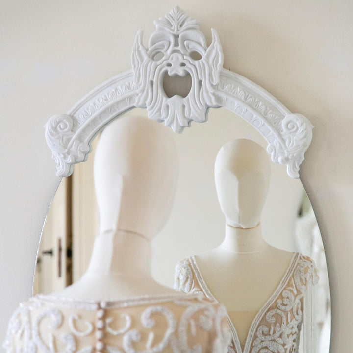 Marble Mirror NEOBAROQUE MASK by Roberto Semprini 05