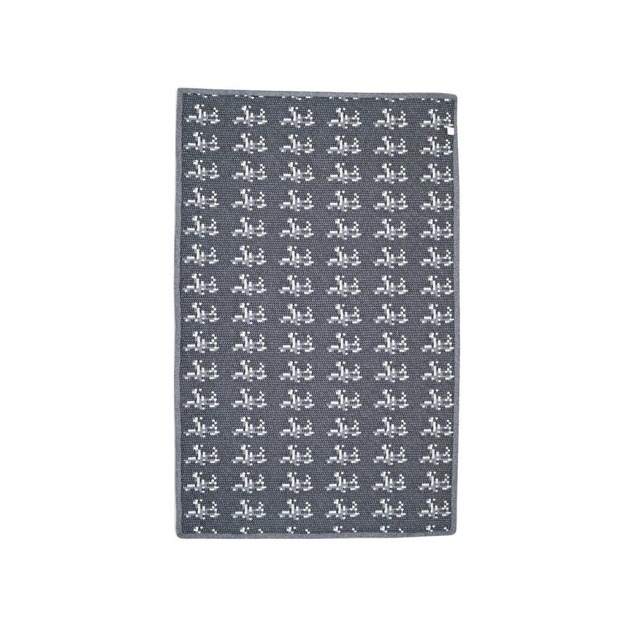 Wool Throw Blanket PUNTO PECORA Large by Studiocharlie - Limited Edition 01