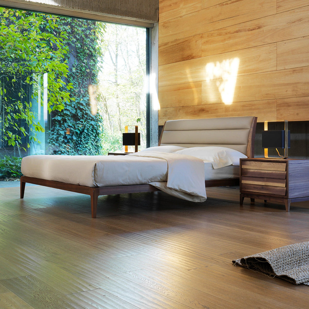 Walnut Wood Bed VERSO NORD 04