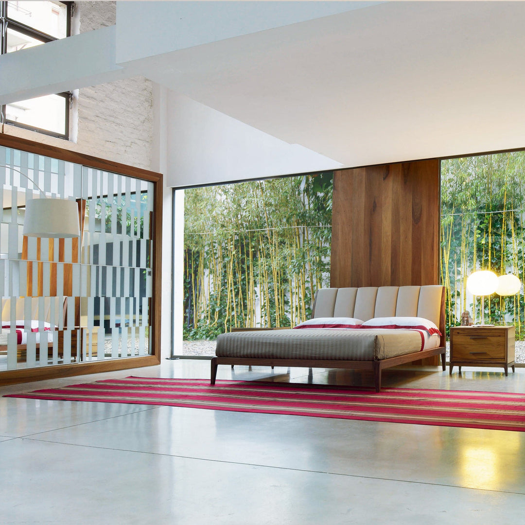 Walnut Wood Bed VERSO NORD 06