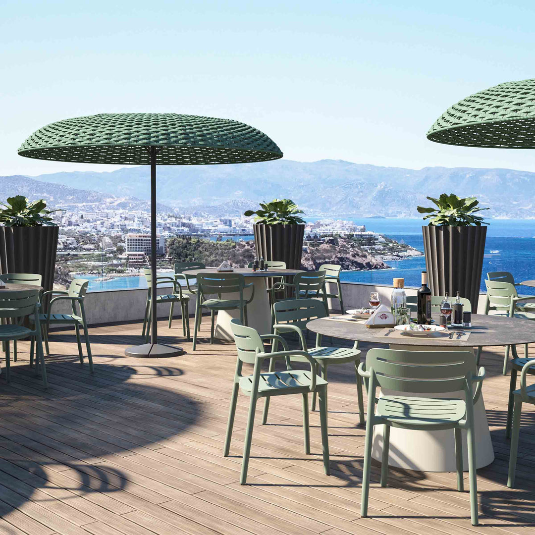 Outdoor Chair CROISETTE Set of Four by Serralunga 05