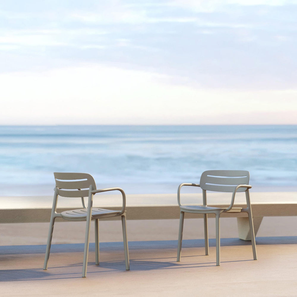 Outdoor Chair CROISETTE Set of Four by Serralunga 02