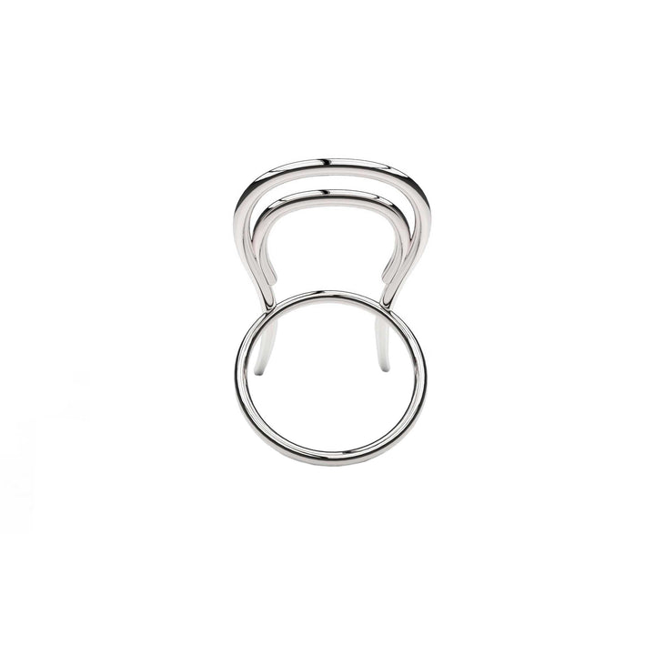 Nickel-Plated Steel Ring OMAGGIO A THONET by Odo Fioravanti for Cyrcus Design 01