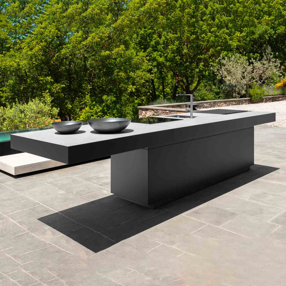 Outdoor Kitchen with Island TIKAL 3 Modules by Nicola De Pellegrini for Talenti 02