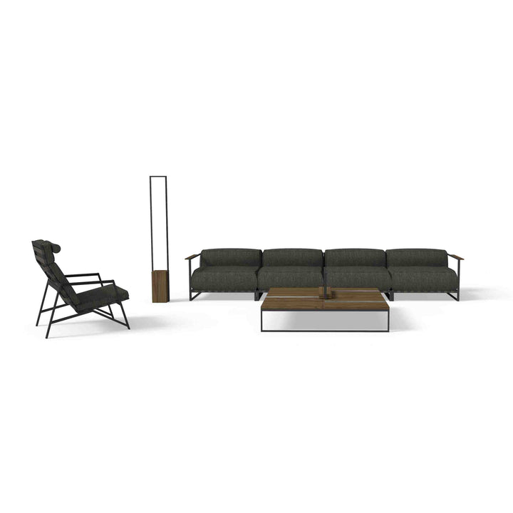 Outdoor Fabric Four-Seater Sectional Sofa CASILDA by Ramón Esteve for Talenti 03