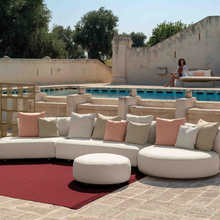 Outdoor Fabric Oblique Sofa SCACCO by Ludovica + Roberto Palomba for Talenti 02