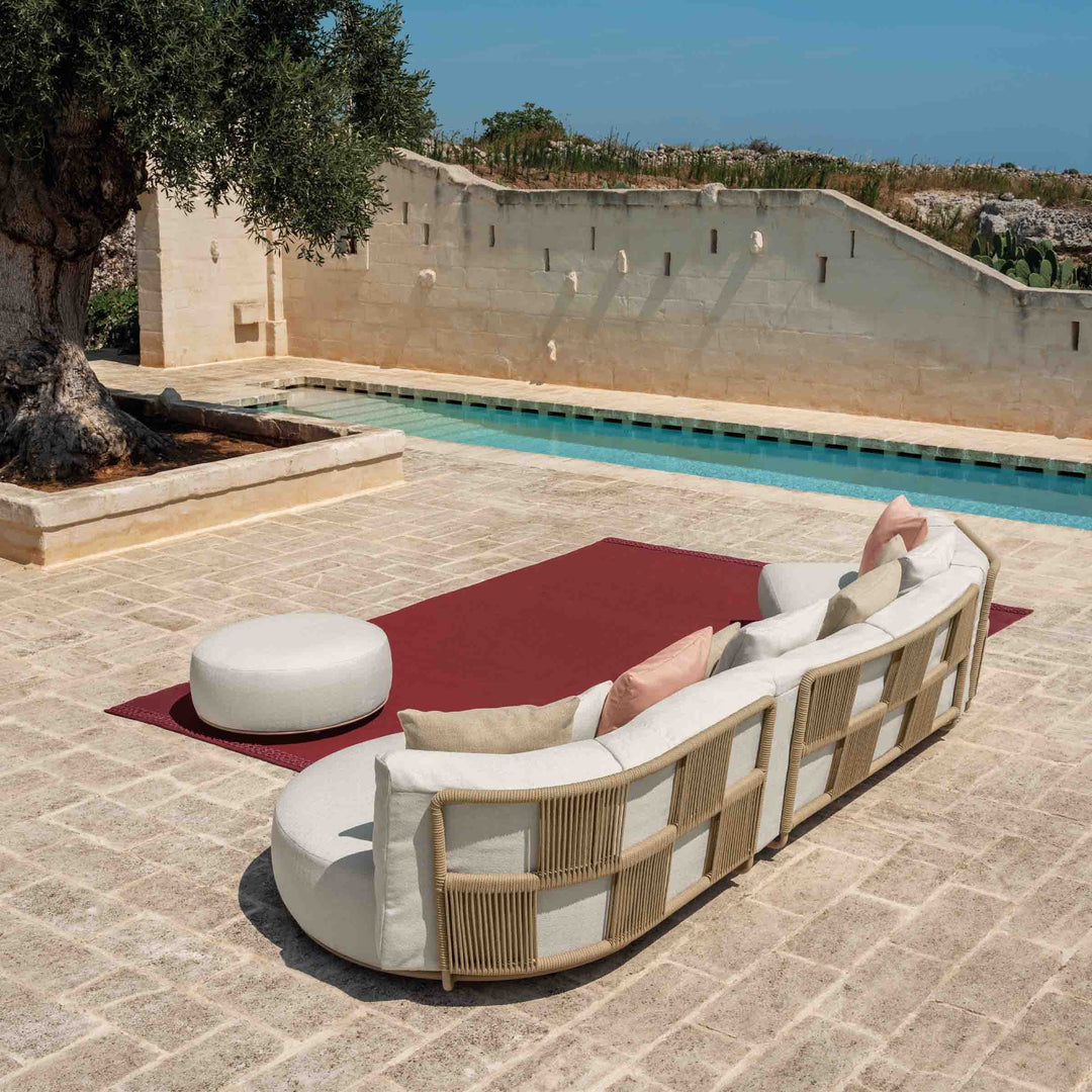 Outdoor Fabric Oblique Sofa SCACCO by Ludovica + Roberto Palomba for Talenti 05