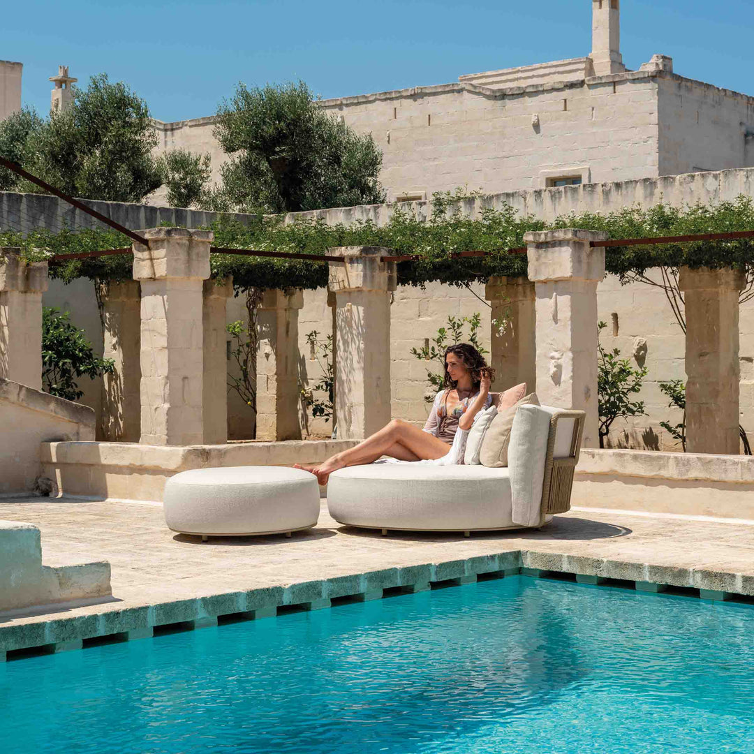 Outdoor Fabric Oblique Sofa SCACCO by Ludovica + Roberto Palomba for Talenti 04