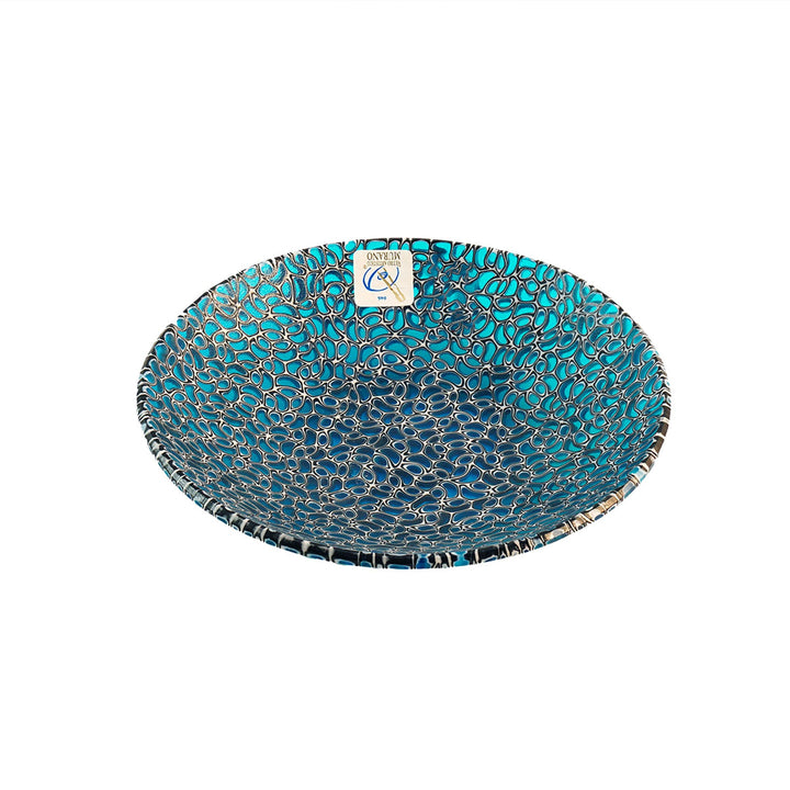 Murano Glass Centrepiece Blue MERLETTI 03