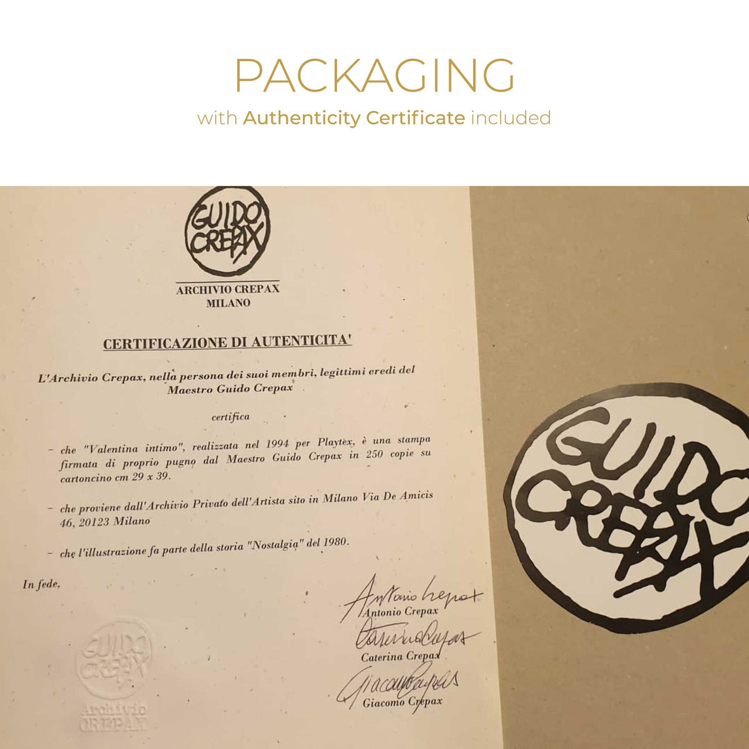 1991 - Lithography Guido Crepax - Valentina meets Moore 7 03