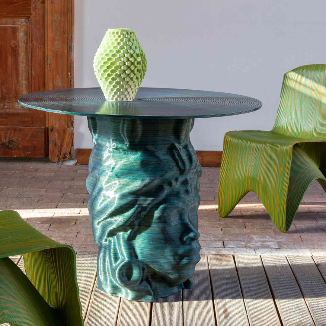 3D Printed Round Dining Table MORO by Mediterranea Design 2