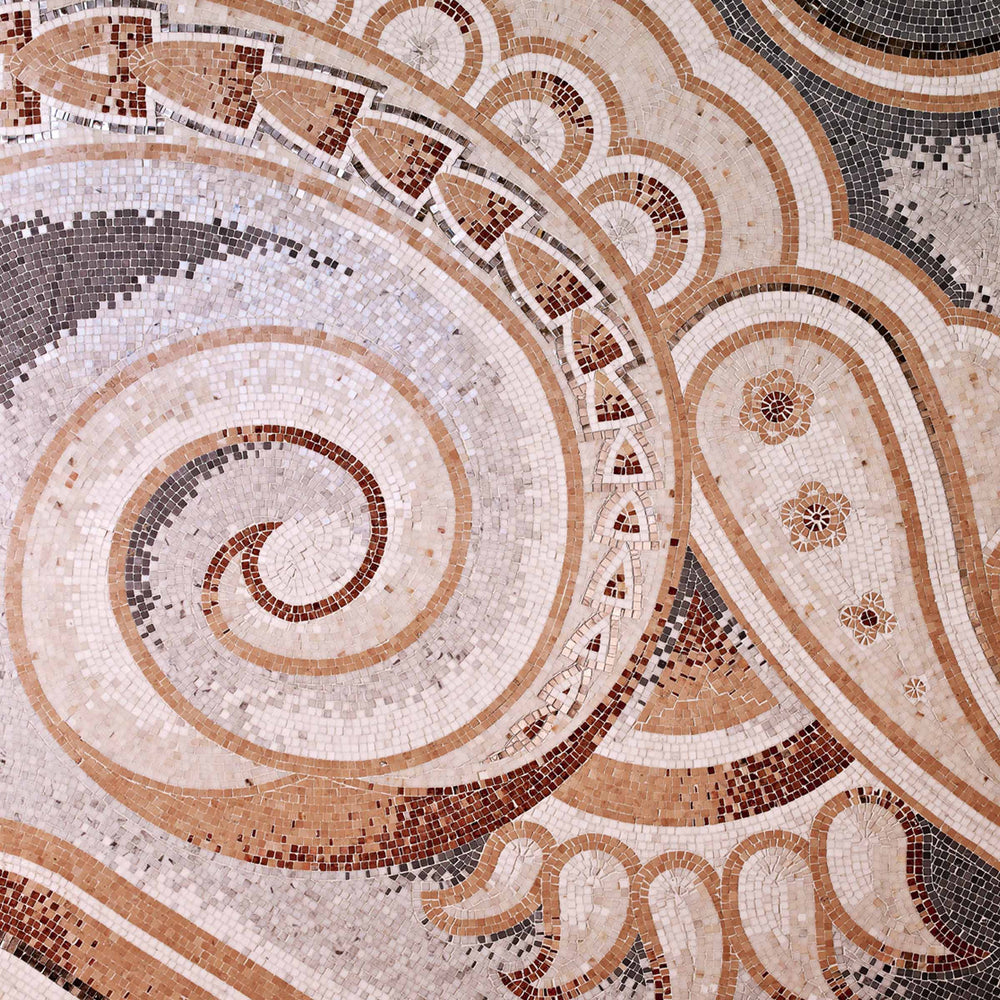 Mosaic Rug PAISLEY ART by Sicis 02