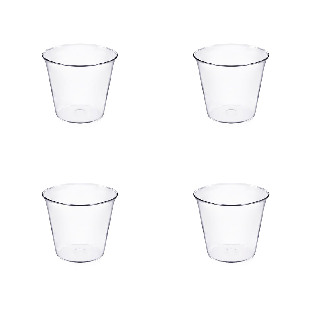 Blown Glass Wine Glasses PLUME Set of Four by Aldo Cibic for Paola C 01