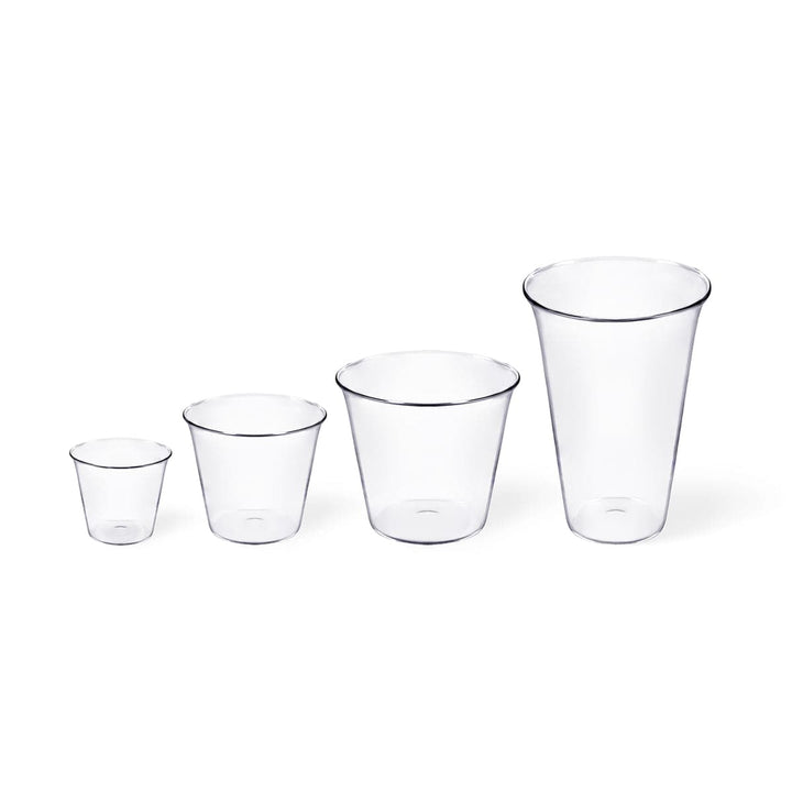 Blown Glass Water Glasses PLUME Set of Four by Aldo Cibic for Paola C 06