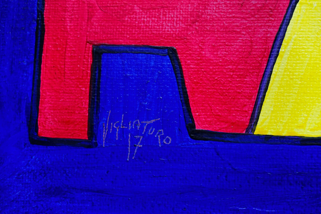 Painting on Canvas U.S.A by Silvio Vigliaturo - Unique Piece 04